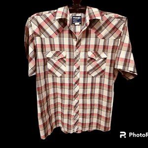 Sz 17/extra long tail - Wrangler Western Shirt